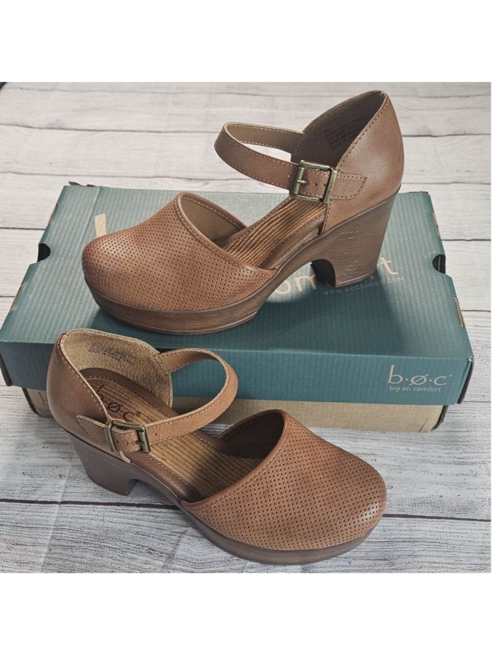 NWOT b.o.c. gia chunky heeled Mary janes - Picture 1 of 8